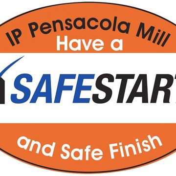 International Paper hard hat decals