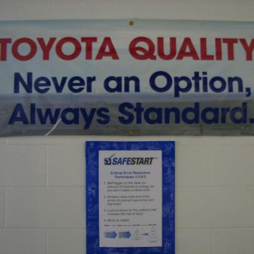 Toyota Quality and SafeStart poster